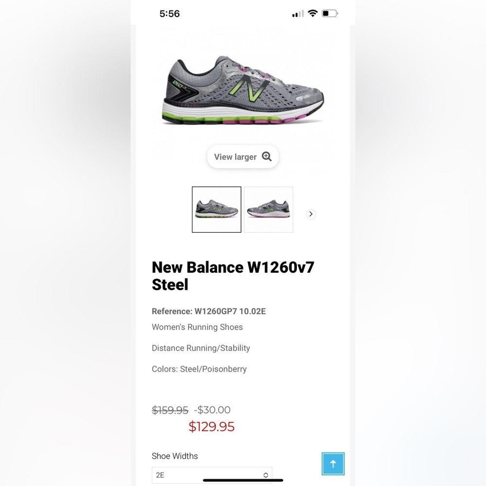 New Balance Grey Sneakers with Neon Green and Pink Accents